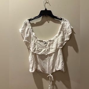 American Eagle White Crop Top